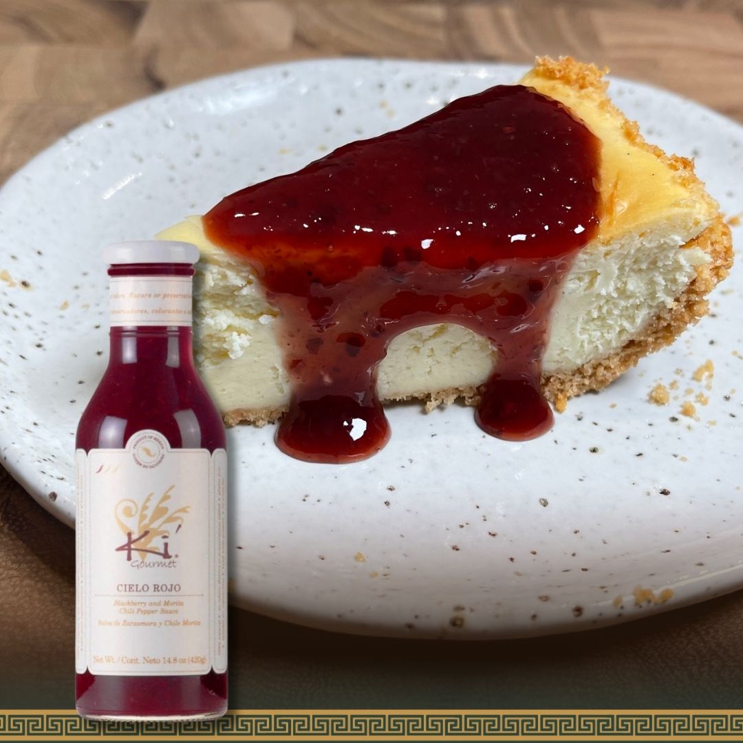 Cheesecake with Blackberry & Morita Chilli Sauce by Chef Antonio Cruz