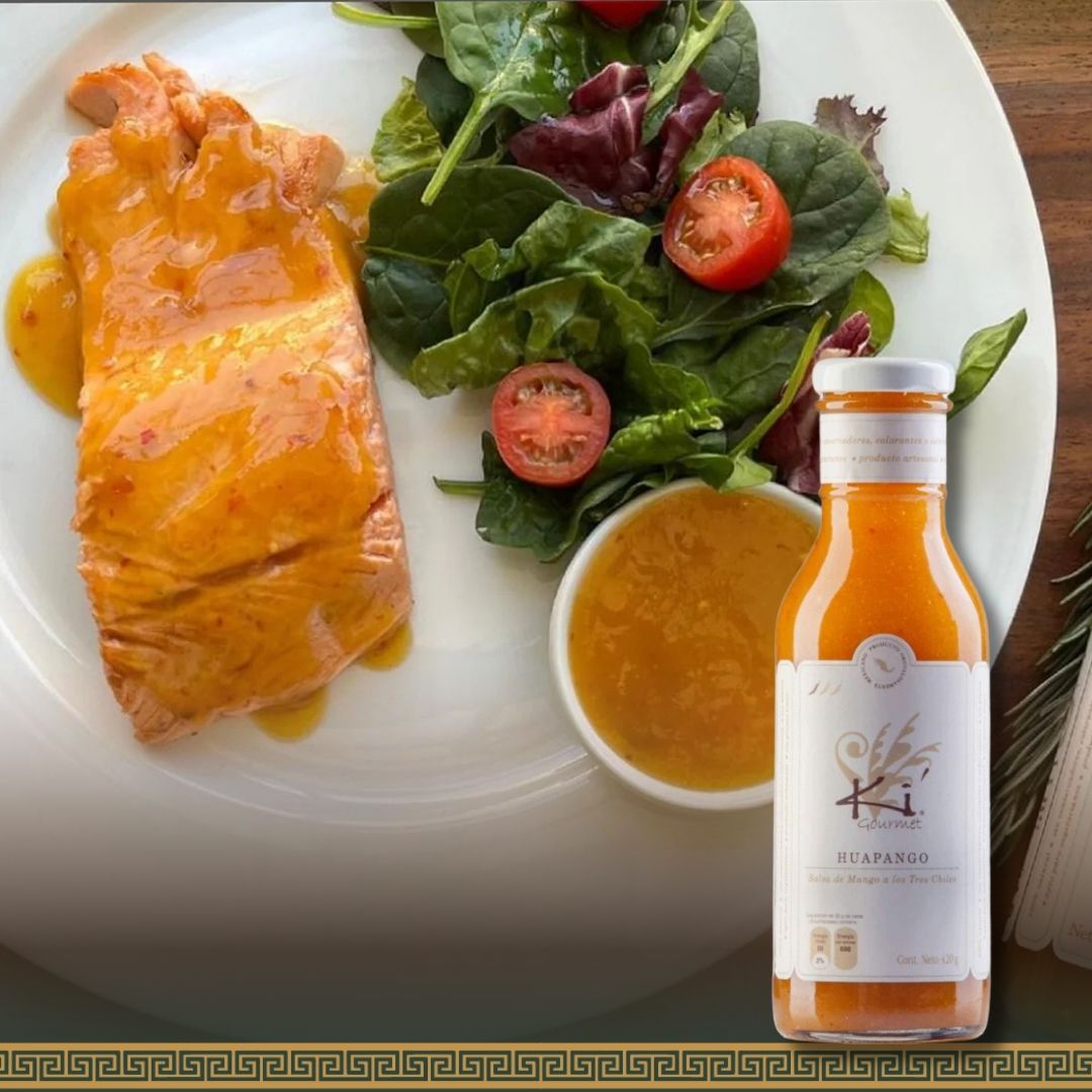 Salmon with Mango & Three Chilies Salsa