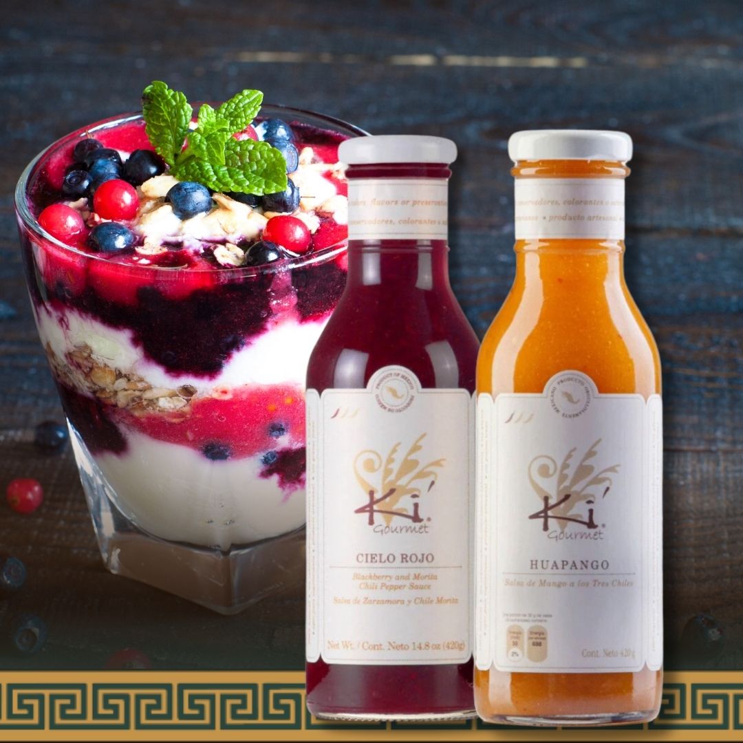 Horchata Panna Cotta with Blackberry Chile Compote by Chef Josh Clarke - El Cielo Shop