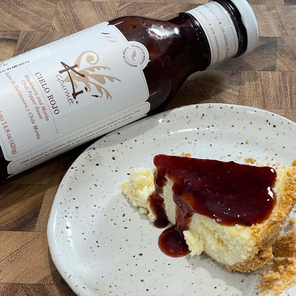 Cheesecake with Blackberry & Morita Chilli Sauce by Chef Antonio Cruz