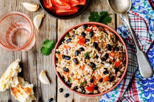 EL CIELO'S VERSION OF MEXICAN BLACK BEAN TOMATO RICE