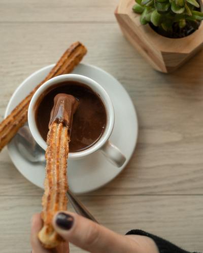 Cinnamon Churros with Chocolate Sauce