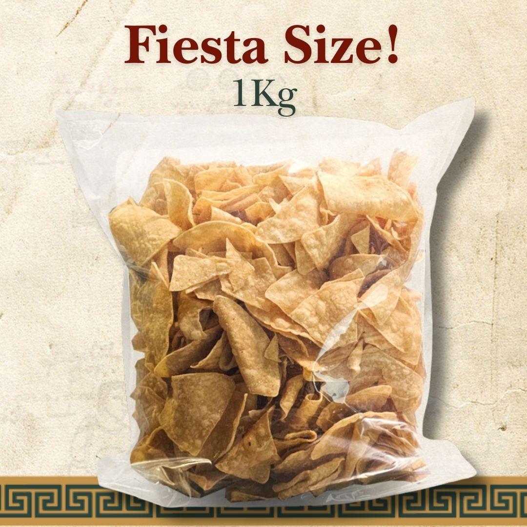 White Corn Totopos - Mexican White Corn Chips 1kg