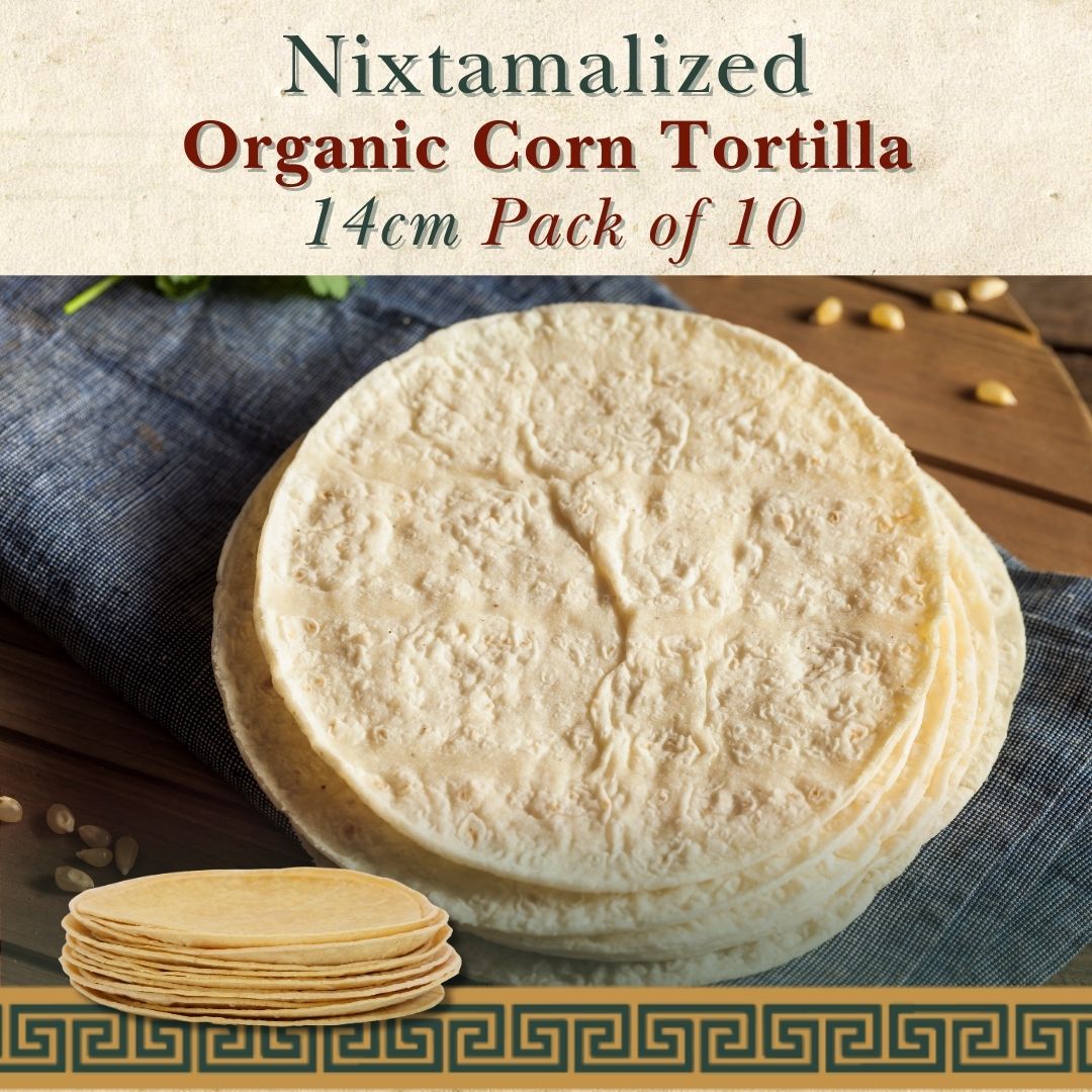 Tortillas - Organic White Corn 14cm 10Pack
