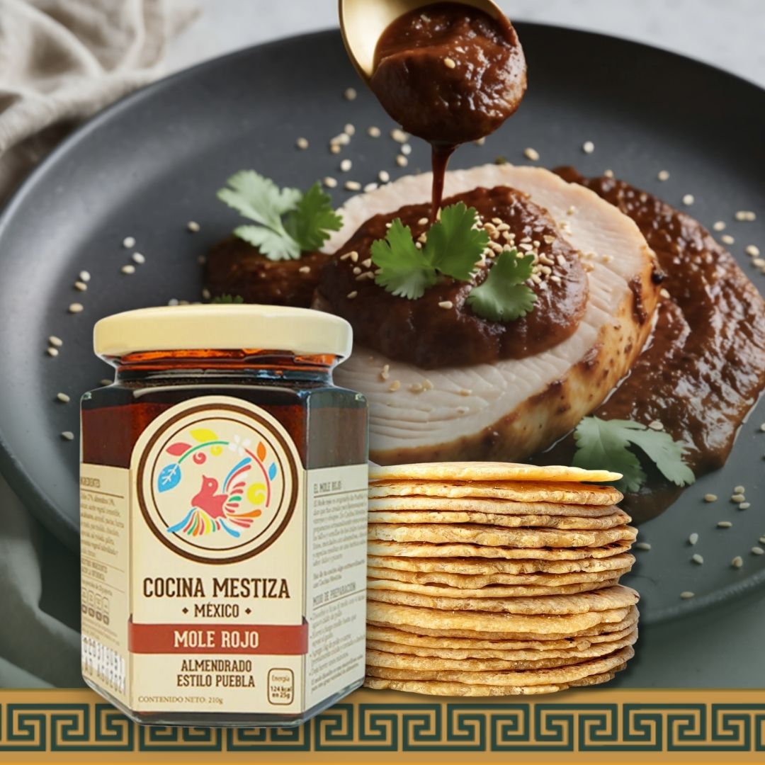 Red Mole & Organic Corn Tortillas