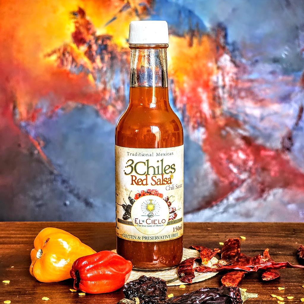 3 Chiles Red Salsa El Cielo