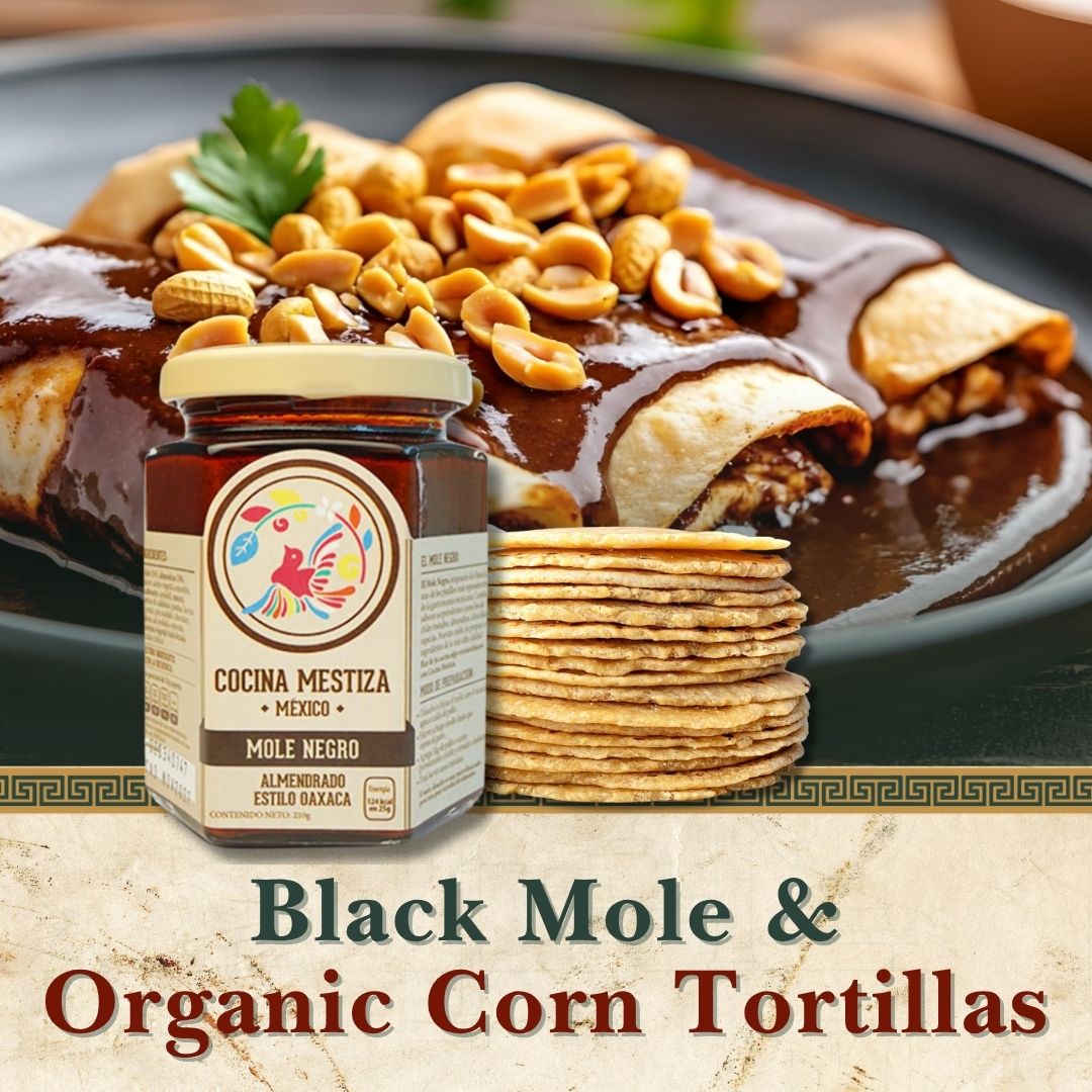 Black Mole and Organic Con tortillas Kit