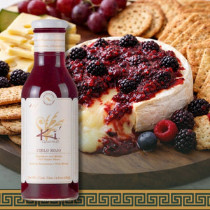 Cielo Rojo - Blackberry and Morita chilli Sauce- With chees as entree