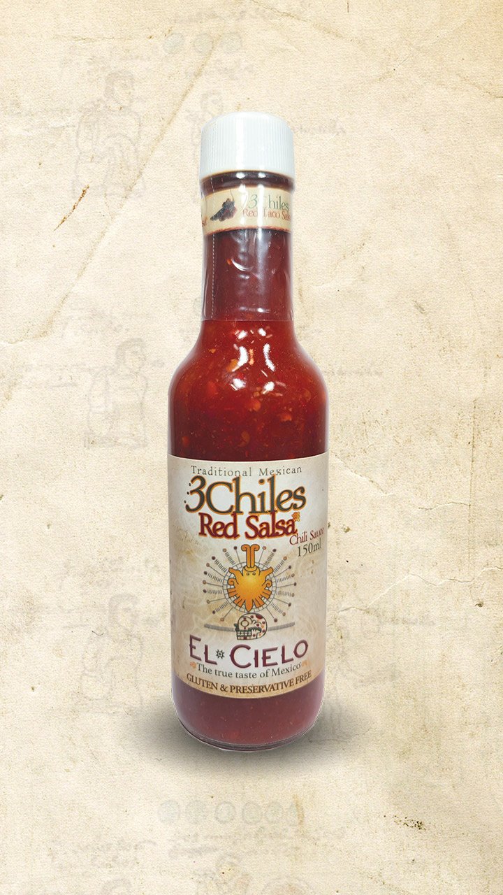 El Cielo Smokey 3 Chillies Red Salsa 150ml