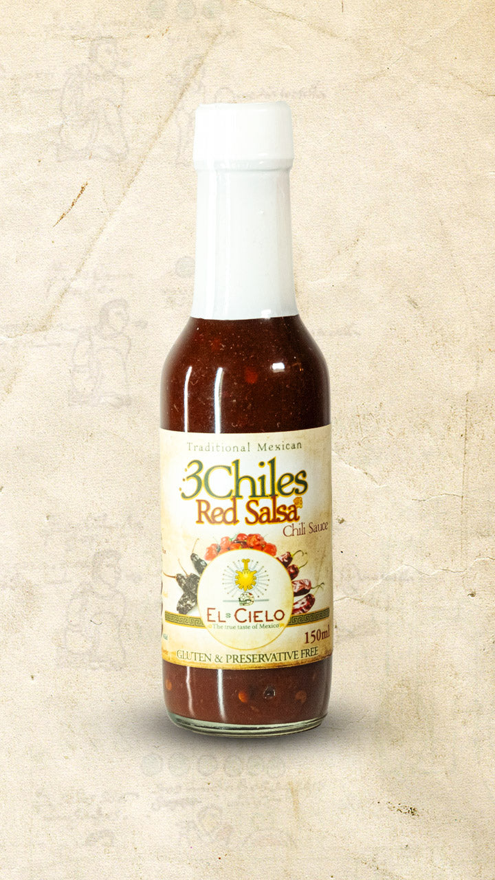 El Cielo Smokey 3 Chillies Red Salsa 150ml - Authentic Mexican