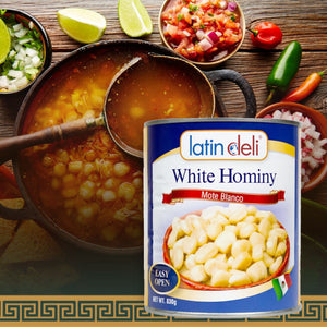 Maiz Pozolero White Hominy Corn - Mexican 830g. Perfect for Mexican Pozole Soup