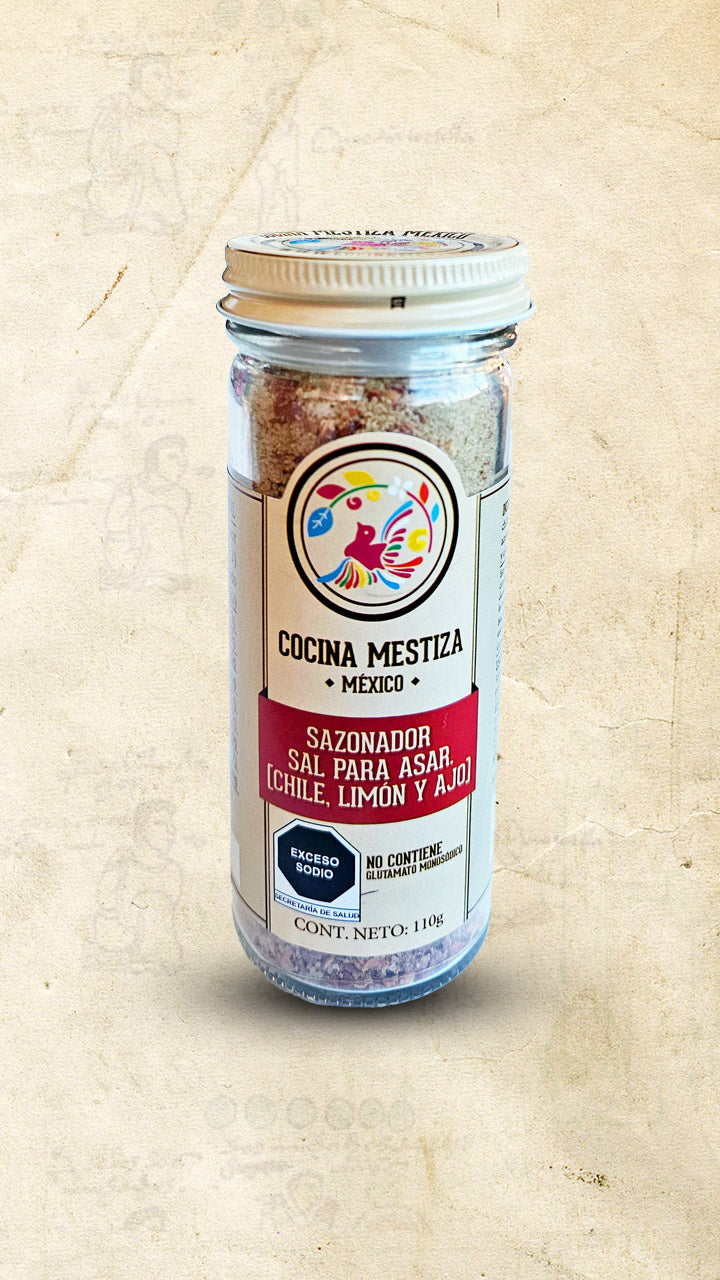 Mexican Grilling Salt Lime Chilli Garlic 110g Cocina Mestiza - El Cielo