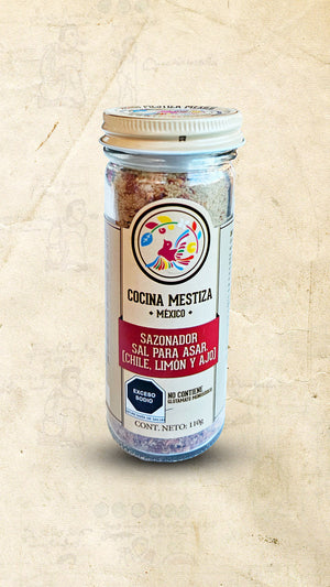 Mexican Grilling Salt Lime Chilli Garlic 110g Cocina Mestiza - El Cielo