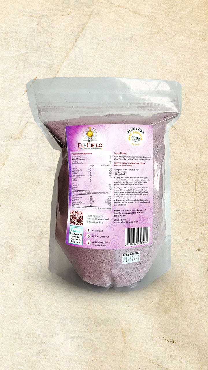 El Cielo - Organic Blue Corn Masa Flour 950g - El Cielo