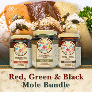 Los Tres Moles - 3 Mexican Mole Flavours