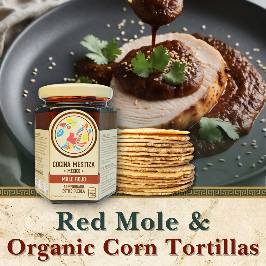 Red Mole and Organic Corn Tortillas Kit