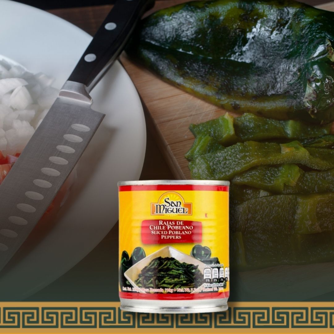 San Miguel - Sliced Poblano Chillies 220g - El Cielo