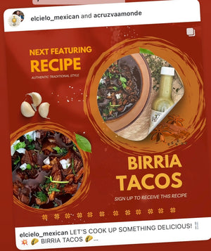 Birria  Quesa-Tacos - by Chef Antonio Cruz - Ingredients Cooking kit