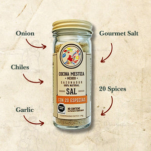 Mexican Seasoning Salt 20 Herbs 130g - Cocina Mestiza