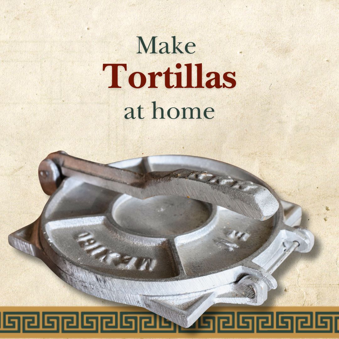 Home Made Mexican Corn Tortillas Cooking bundle, tortilla press, corn flour, tortilla warmer - El Cielo Shop
