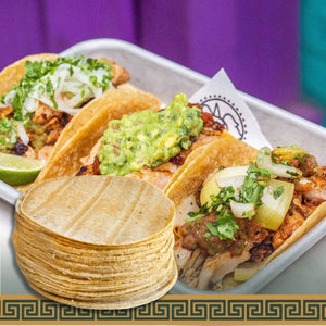  Tortillas - White Corn Casera 14cm 1kg Pack- Street taco serve