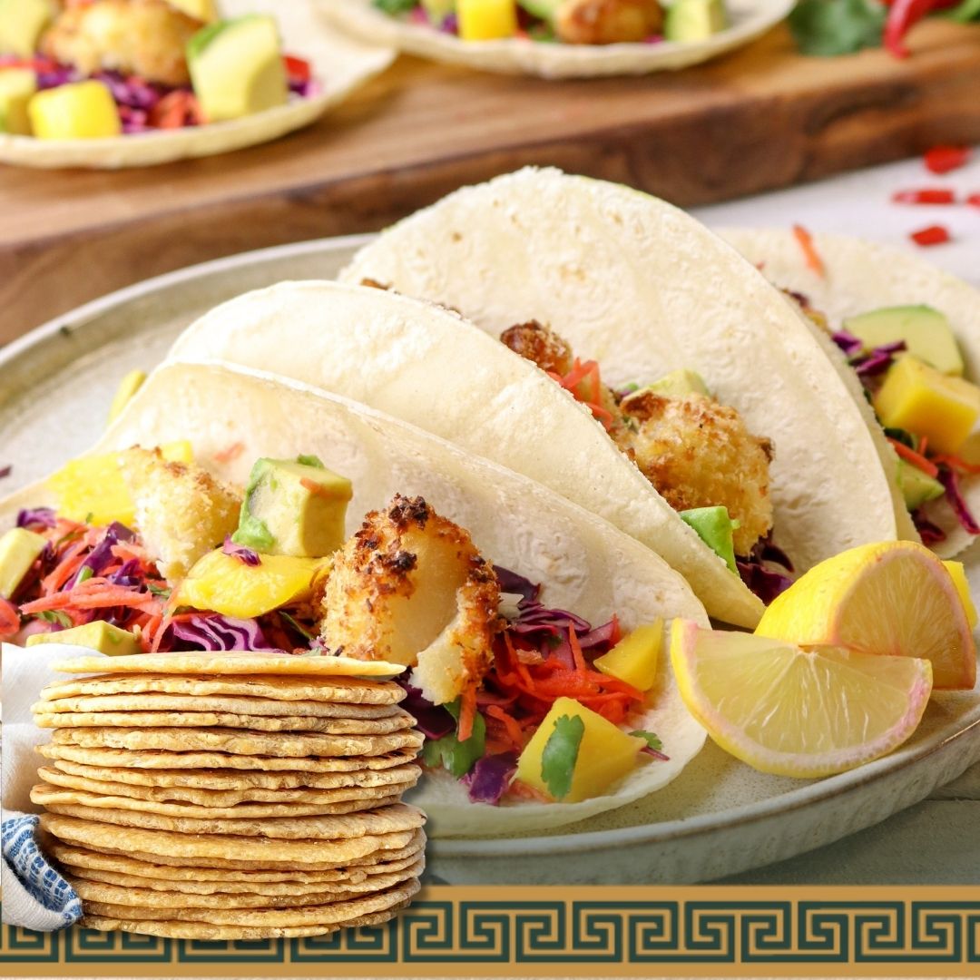  Tortillas - White Corn Taquera 12cm 0.5kg Pack- Fish tacos