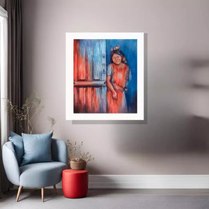 The Girl with the Pom Poms / Artwork by Lourdes Berbeyer