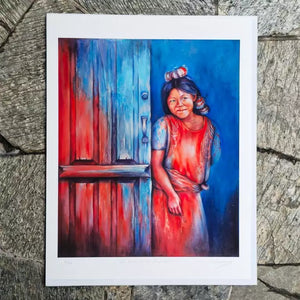 The Girl with the Pom Poms / Artwork by Lourdes Berbeyer