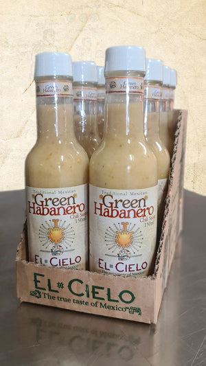 El Cielo - 8 Box - Natural Green Habanero Sauce 150ml - El Cielo