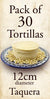 Tortillas - White Corn Taquera 12cm 30 Pack - El Cielo