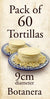 Mini-Tortillas - White Corn Botanera 9cm 60 Pack - El Cielo